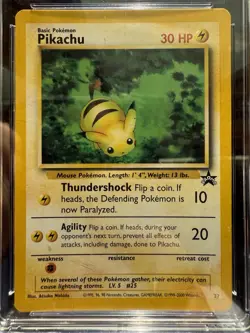 Pokemon Pikachu 27 THE POWER OF ONE Black Star Promo CGC 10 Pristine - Image 2