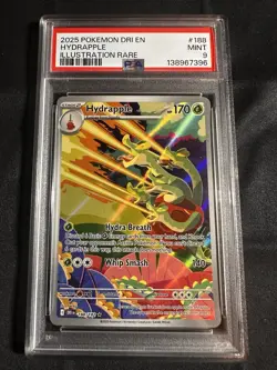 2025 POKEMON DRI EN-DESTINED RIVALS ILLUSTRATION RARE #188 HYDRAPPLE PSA 9 - Image 1