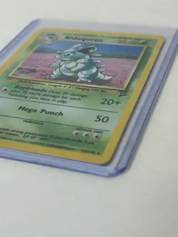 Pokemon TCG Nidoqueen Holo Unlimited Card 12/130 Base Set 2 LP Lightly Played - Image 2