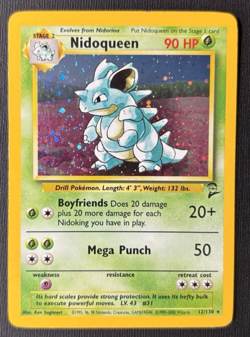 Pokemon Nidoqueen 12/130 Base Set 2 Holo Rare (LP - Lightly Played) - Image 1
