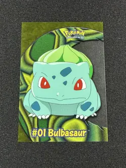 Bulbasaur #01 - PC2 - Clear Acetate - Topps Pokemon Series 2 - Image 1