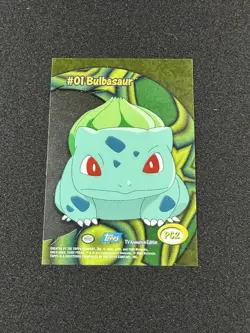Bulbasaur #01 - PC2 - Clear Acetate - Topps Pokemon Series 2 - Image 2