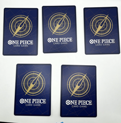 One Piece Lot (5 SR Cards) Yellow English NM | Luffy, Nami, Jewelry, Perospero - Image 2