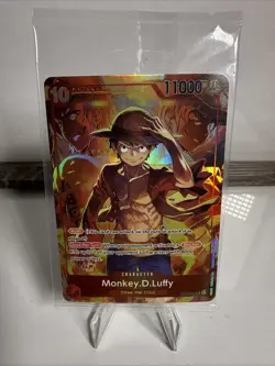 One Piece TCG Monkey D Luffy ST10-006 SR Treasure Booster Set Promo Sealed - Image 1