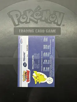 2000 DANONE POKEMON STADIUM TIP SHINY SILVER - 7/8 PIKACHU 2 - Image 2