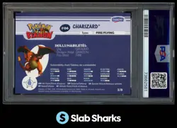 2000 DANONE POKEMON #2 CHARIZARD STADIUM TIP SHINY PSA 7 - Image 2