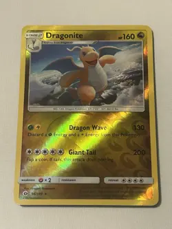 Pokemon TCG Dragonite 96/149 Sun & Moon Base Set Reverse Holo - Image 1