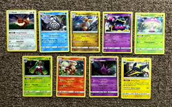 LOT OF 9 HOLO SUN & MOON BASE SET POKEMON CARDS NM EEVEE,POLIWRATH,DRAGONITE - Image 1