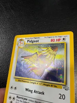 Pokemon WOTC 1999 Jungle Base Set Pidgeot Holo Rare Vintage Pokemon Card - Image 2