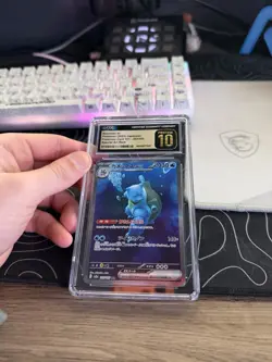 Pokemon TCG Scarlet & Violet 151 Blastoise EX Special Illustration Pristine 10 - Image 1