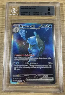 Pokemon Blastoise EX #200 2023 Scarlet And Violet 151 BGS 9 Mint - Image 1
