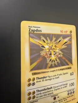 Pokemon TCG Zapdos Holo Rare Card Base Set, Shadowless, 16/102 - Image 5