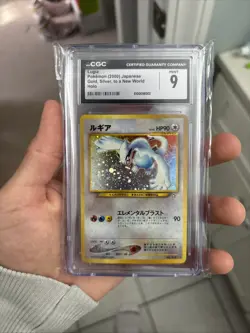 CGC 9 MINT LUGIA JAPANESE NEO GOLD, SILVER, TO A NEW WORLD HOLO #249 POKEMON - Image 5