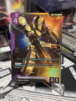 Gundam Card Game - Dual Impact - Gundam Gusion Rebake LR GD02-055 - NM Foil - Image 2