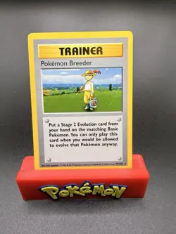 Pokemon Breeder - 76/102 - Pokemon Base Set Shadowless Rare Card NM - Image 1