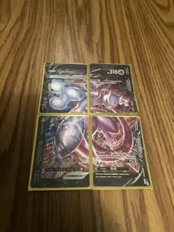 Mewtwo v Union Full Set SWSH159, SWSH160, SWSH161, SWSH162 Pokemon Cards - Image 1