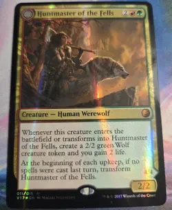 FOIL Huntmaster of the Fells ~ PACKFRESH ~ From the Vault: Transform ~ Free Ship - Image 1