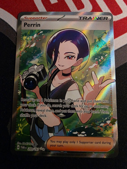 Perrin 209/167 - Full Art Trainer - Twilight Masquerade - Pokemon TCG Card - Image 1