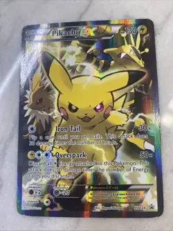 Pikachu EX XY124 XY Promos - Pokemon Card - LP - Image 1