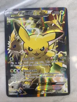 Pikachu EX XY124 XY Promos - Pokemon Card - LP - Image 4
