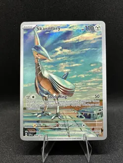 Pokemon TCG Skarmory 209/191 Surging Sparks Illustration Rare Holo Card - Image 1