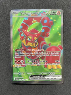 Pokemon TCG Volcanion EX Holo Ultra Rare Card 171/159 Sv09: Journey Together - Image 1