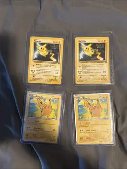 Pokemon TCG Pikachu #4 Stamped 1999 WB Movie Black Star Promo Card - Image 1