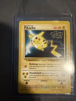 Pokemon TCG Pikachu #4 Stamped 1999 WB Movie Black Star Promo Card - Image 3