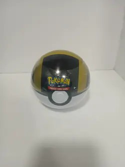 D21 Pokemon Pokeball Tin Ultra Ball Black Gold New Sealed TCG - Image 1