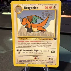 Pokemon Dragonite Black Star Movie Promo Trading Card 05/53 TCG damaged - Image 1