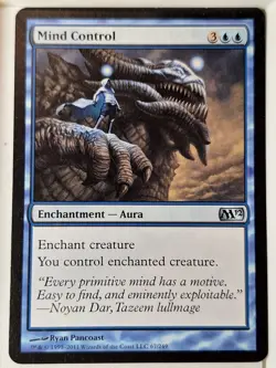 Mind Control - Magic 2012 Core Set M12 - Magic the Gathering MTG Nice! - Image 1