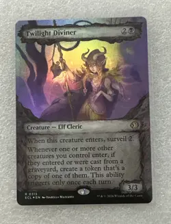 Twilight Diviner FOIL Showcase 315 Lorwyn Eclipsed ECL MTG Rare Unplayed Mint NM - Image 1