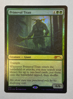 MTG - Secret Lair - Chris Rahn - Primeval Titan - FOIL - NM - Image 1