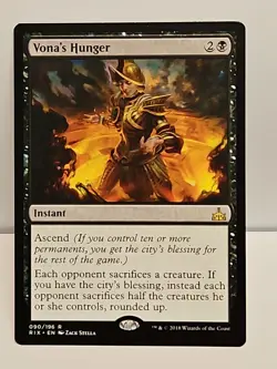 Vona's Hunger - RIX 90/196 - Regular MTG Magic The Gathering - Lightly Played - Image 1