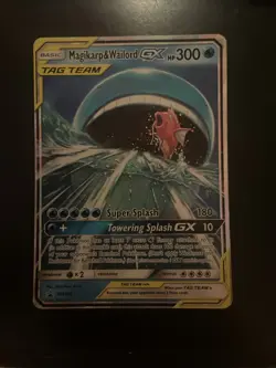 Pokemon Magikarp Wailord GX Tag Team SM166 - Image 1