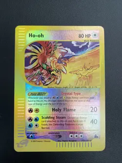 POKEMON SKYRIDGE HO-OH Crystal Rev. Holo 149/144 Secret Rare (Read Description) - Image 1