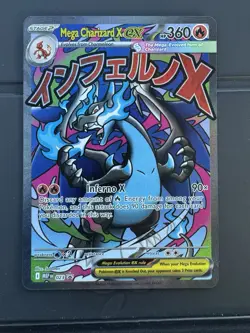 Pokemon Phantasmal Flames MEGA CHARIZARD X EX #23 Black Star Promo From UPC - Image 1
