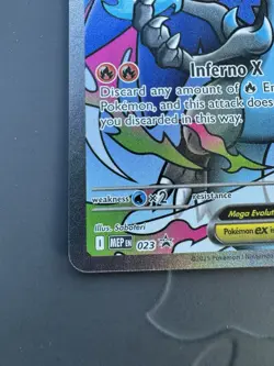 Pokemon Phantasmal Flames MEGA CHARIZARD X EX #23 Black Star Promo From UPC - Image 3