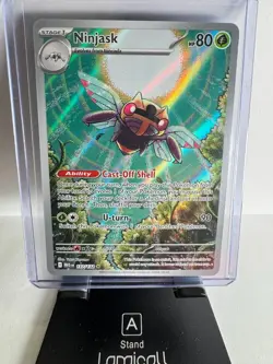 Pokemon TCG Ninjask 137/132 Illustration Rare Me01: Mega Evolution Holo - NM - Image 1