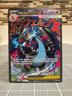 2025 Pokemon Phantasmal Flames UPC MEGA CHARIZARD X EX #23 Black Star PROMO - Image 1