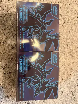 Phantasmal Flames Pokemon Center ETB Elite Trainer Box Lot of 2 - Image 1