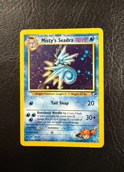 2000 Pokemon Promo - Misty's Seadra - Holo - Prerelease - With a Swirl! - Image 2