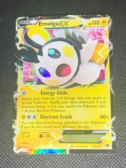 Emolga EX 46/146 - XY Base Set Pokemon Card - LP - Image 1