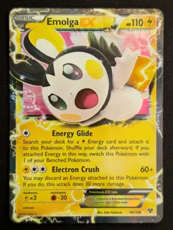 Emolga EX 46/146 XY Base Set Holo Pokemon TCG LP - Image 1
