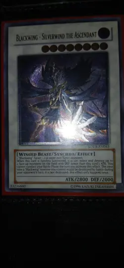 Yugioh Ultimate Rare Lp Blackwing - Silverwind The Ascendant - Image 1