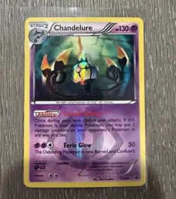 Pokemon TCG Next Destinies Chandelure Holo Card 101/99 Secret Rare - Image 1