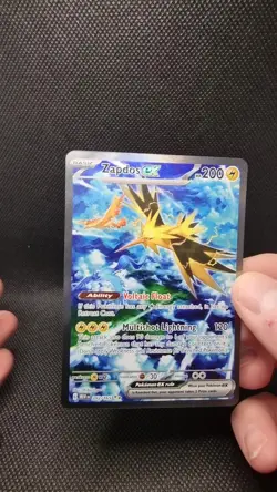 Zapdos EX #202/165 S&V 151 Special Illustration Rare Pokemon Card Pristine - Image 2
