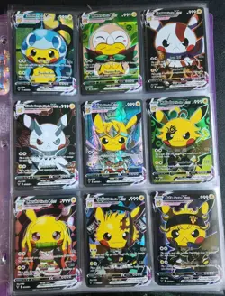 Pokemon Binder Sleeve Of 55 Pikachu Cute Cosplay Doujin ACG VCOS Holo Cards - Image 4