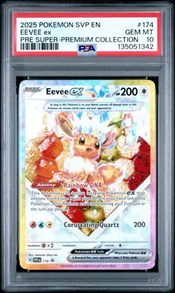 Pokemon Prismatic Evolutions Super Premium Collection Promo Eevee Ex 174 PSA 10 - Image 1