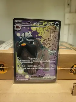 Pokemon TCG Arven's Mabosstiff EX 218/182 Sv10: Destined Rivals Ultra Rare NM - Image 1